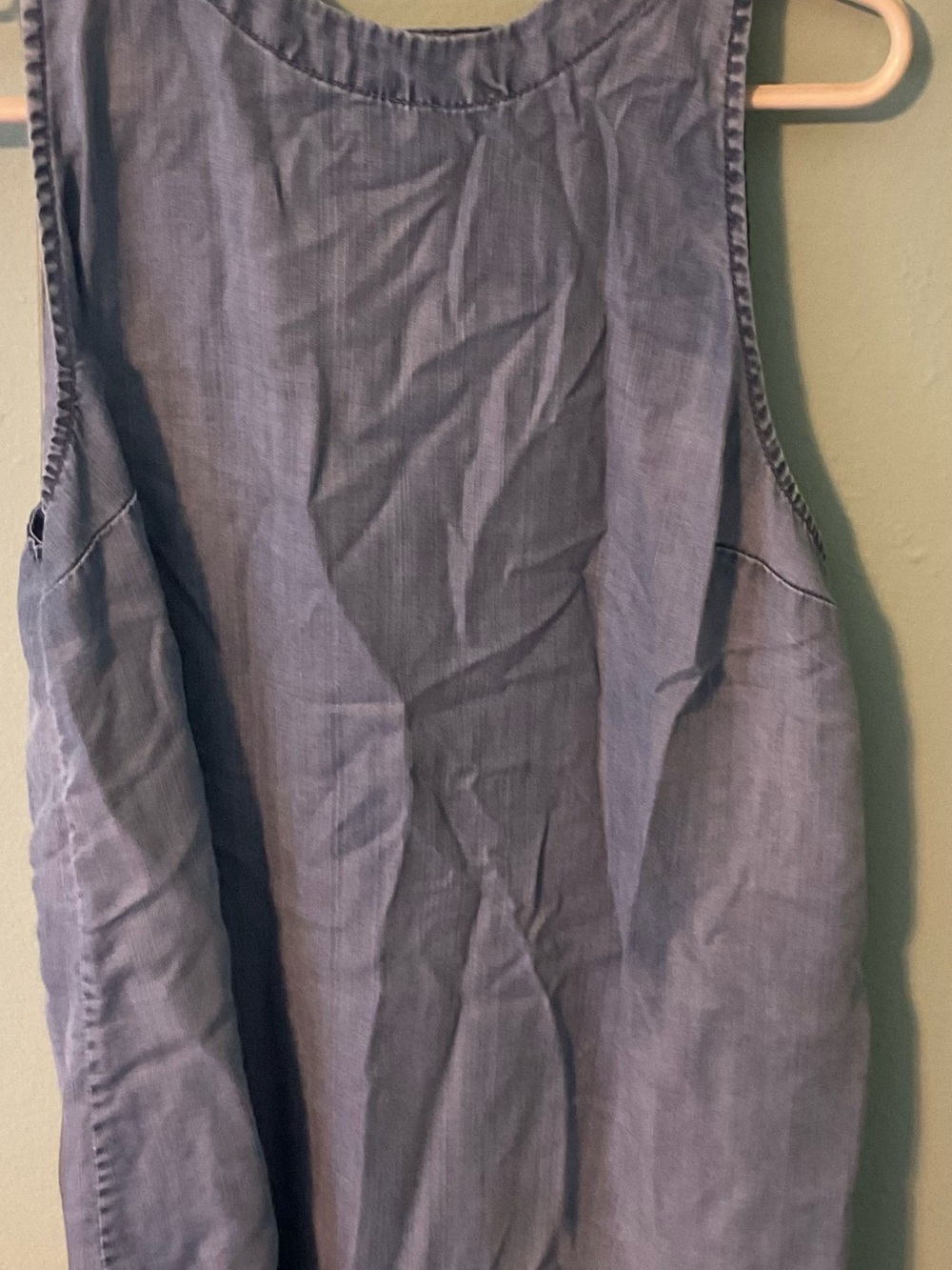 GAP Women's Maternity Chambray Blue Tank Top